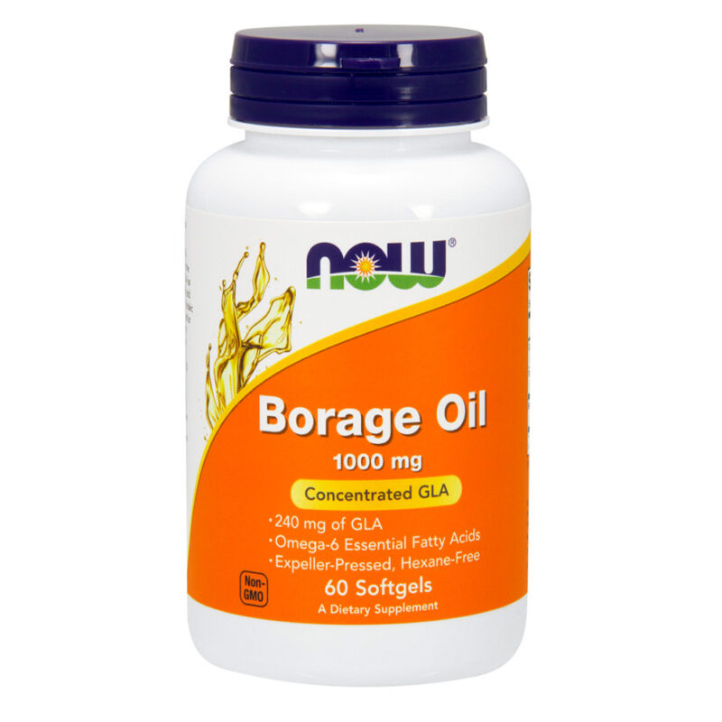 NOW Foods Borage Oil, 1000mg - 60 softgels