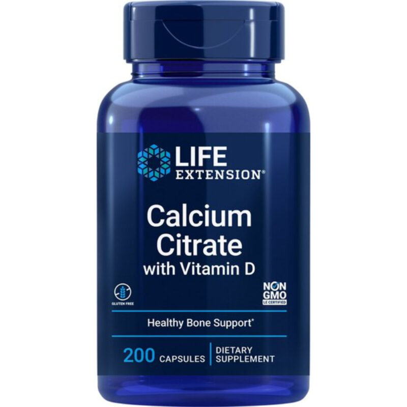 Life Extension Calcium Citrate with Vitamin D - 200 vcaps